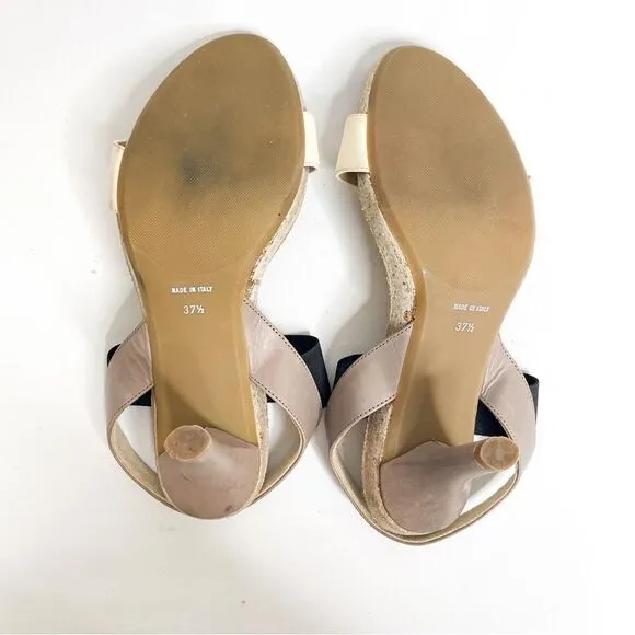 🍋 Anyi Lu • Women’s Bianca Heel Dress Sandals made in Italy Size EU 37.5