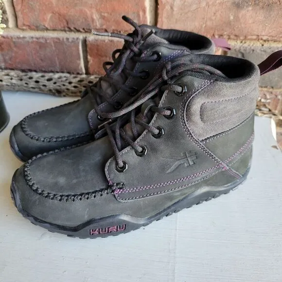 * Kuru Quest Suede Leather Orthotic Lace-up Hiking Boots