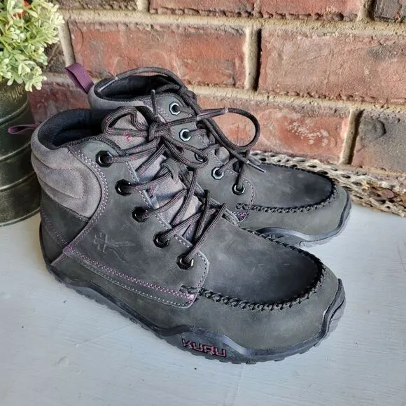 * Kuru Quest Suede Leather Orthotic Lace-up Hiking Boots