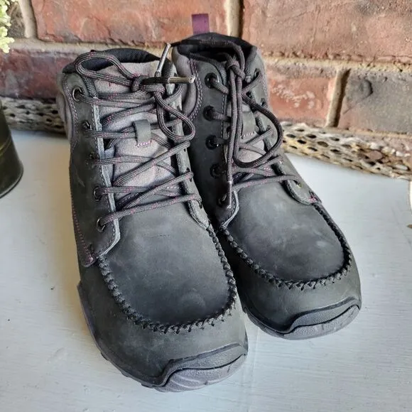 * Kuru Quest Suede Leather Orthotic Lace-up Hiking Boots