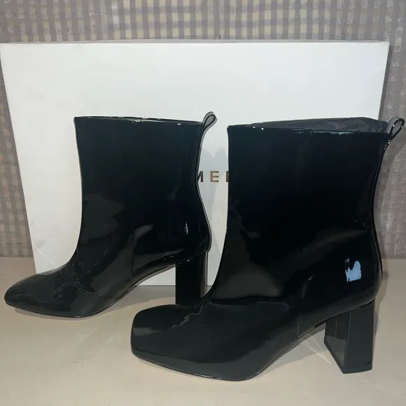 🖤 NIB! Good American Patent Ankle Boot