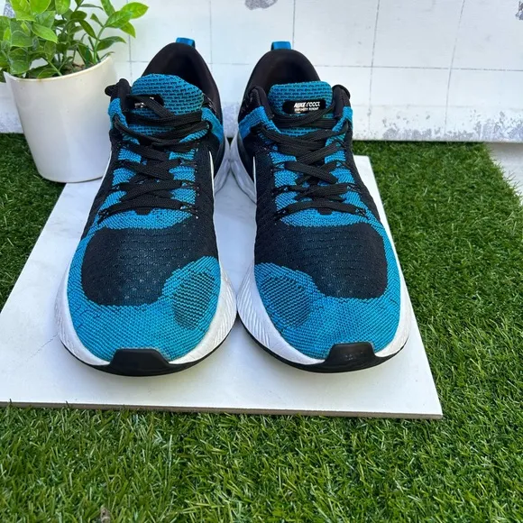- NIKE React Infinity flyknit 2 Running Blue Orbit &amp; black size 12