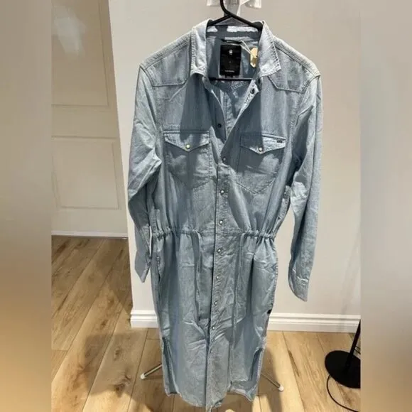 ✨ NWOT G-Star Raw Tacoma Long Shirt Dress – Size L