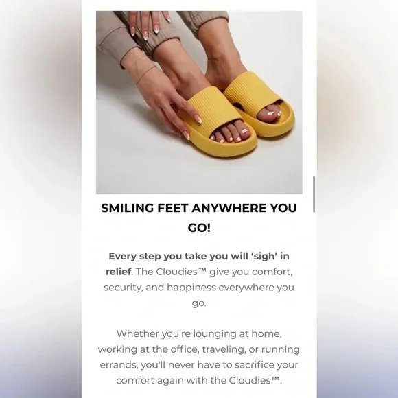 🆕 “The Cloudies&quot; sandals
