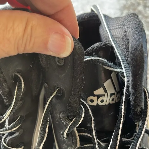 2013 Adidas Mad Basketball Shoes Sz 8.5 Mens Black, gray &amp; White. Worn on court