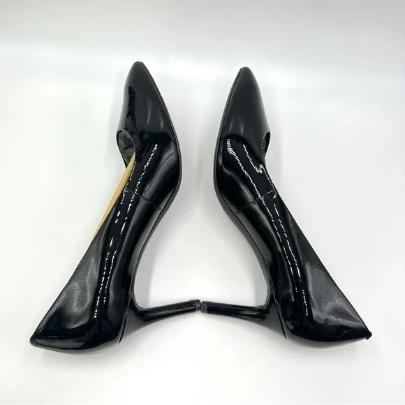 9W 9 W WIDE WIDTH Rockport Women's Total Motion 75MM Black Patent Leather Heels