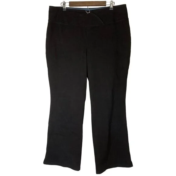 A615328 WOMEN WITH CONTROL Elite Prime Stretch Denim Flare Pants Noir 18WP