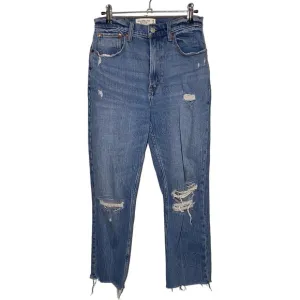 Abercrombie Womens Size 28/6R CURVE LOVE The Ankle‎ Straight Ultra High Rise