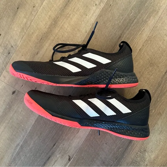 Adidas CourtFlash Black Men's Tennis Shoes