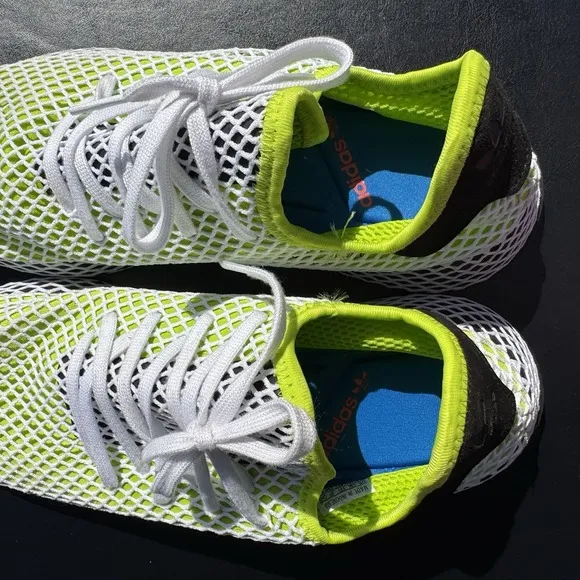 Adidas Deerupt Solar Slime Black Men's Size 11 B27779 Running Shoes Athleisure