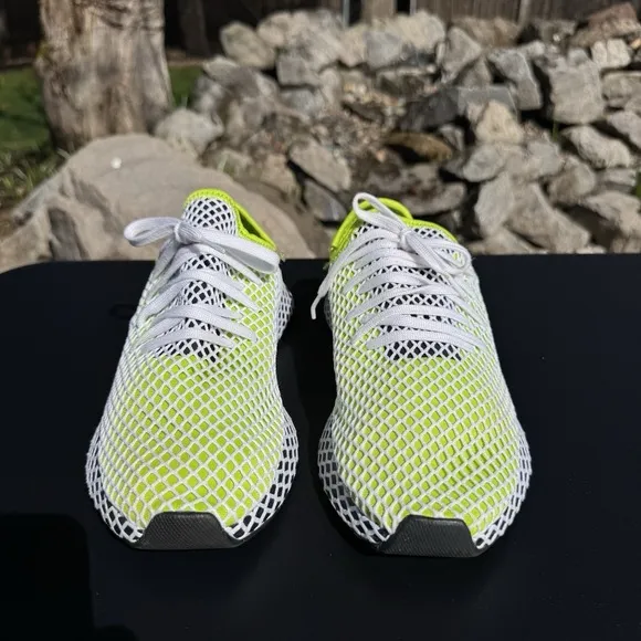 Adidas Deerupt Solar Slime Black Men's Size 11 B27779 Running Shoes Athleisure