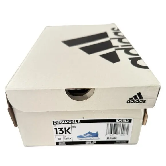 Adidas Duramo SL Run and Play Blue Sneakers Lightweight Mesh Kids Size 13 Shoes