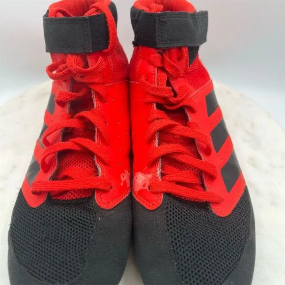 Adidas Mat Hog 2.0 Men's Wrestling Shoes Red Size 9‎ High Top Athletic