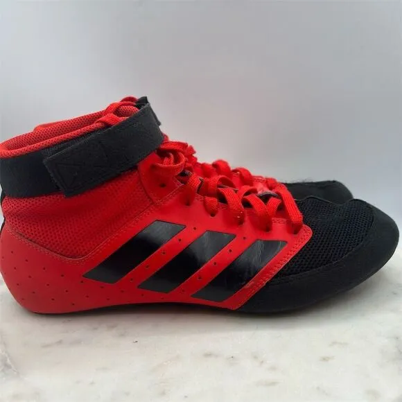 Adidas Mat Hog 2.0 Men's Wrestling Shoes Red Size 9‎ High Top Athletic
