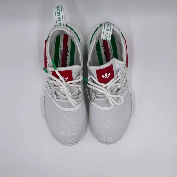 adidas NMD R1 White / Green Womens Shoes