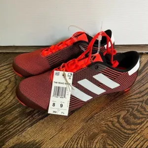Adidas The Road Shoe Cycling Shoes Orange Solar Red Black