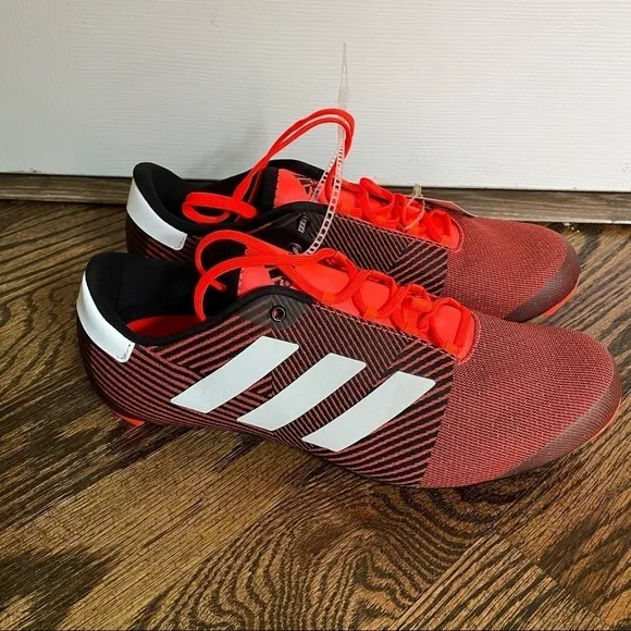 Adidas The Road Shoe Cycling Shoes Orange Solar Red Black
