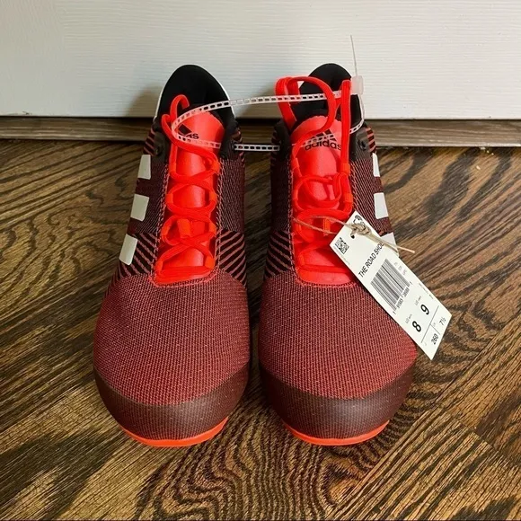 Adidas The Road Shoe Cycling Shoes Orange Solar Red Black