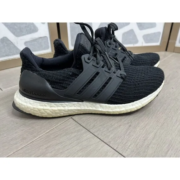 Adidas Ultraboost 4.0 Core BB6149 Black Running Shoes Sneaker Women's Sz 8