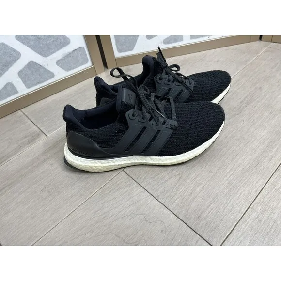 Adidas Ultraboost 4.0 Core BB6149 Black Running Shoes Sneaker Women's Sz 8