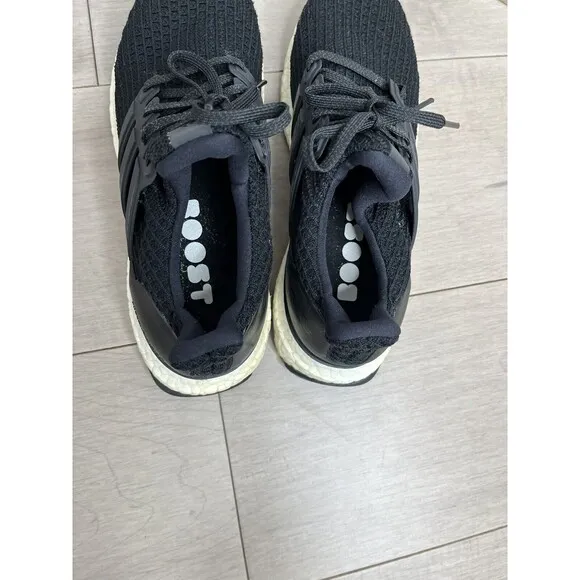 Adidas Ultraboost 4.0 Core BB6149 Black Running Shoes Sneaker Women's Sz 8