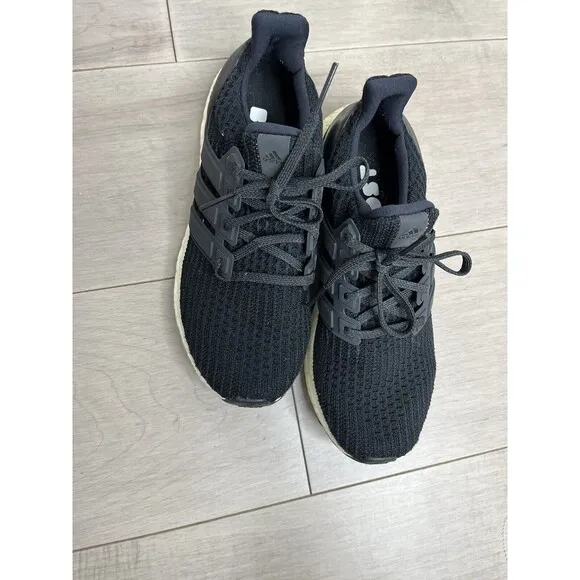 Adidas Ultraboost 4.0 Core BB6149 Black Running Shoes Sneaker Women's Sz 8