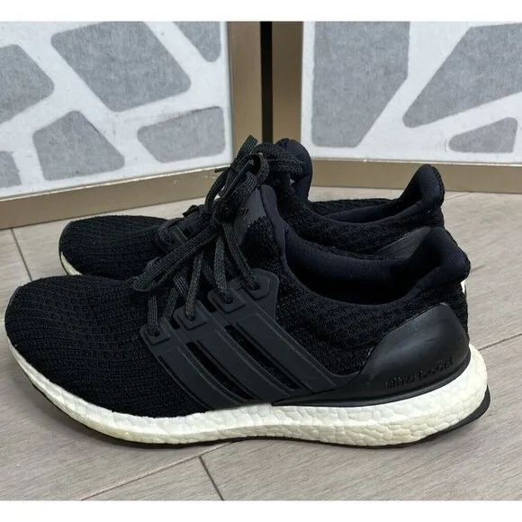 Adidas Ultraboost 4.0 Core BB6149 Black Running Shoes Sneaker Women's Sz 8