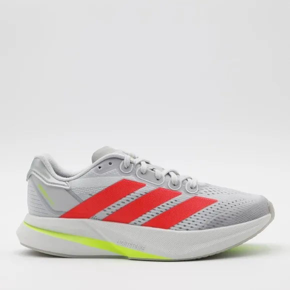 Adidas Women's Duramo Speed 2 Breathable Wide Running Shoes Gray/Red Size 7.5