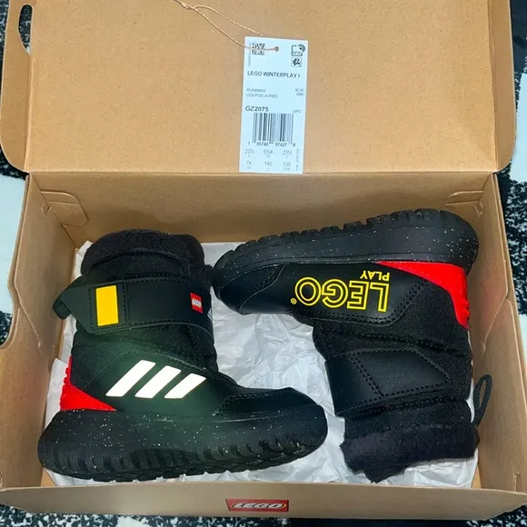 adidas X LEGO WINTERPLAY BOOTS Black/Yellow/Red Combo 🖤💛❤️