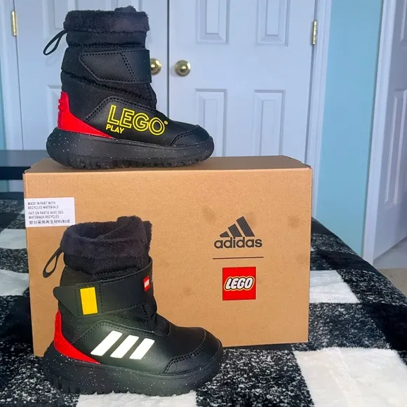 adidas X LEGO WINTERPLAY BOOTS Black/Yellow/Red Combo 🖤💛❤️