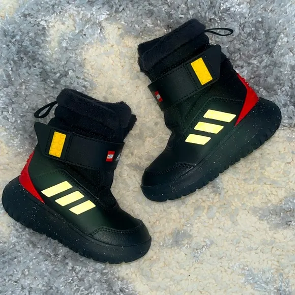adidas X LEGO WINTERPLAY BOOTS Black/Yellow/Red Combo 🖤💛❤️