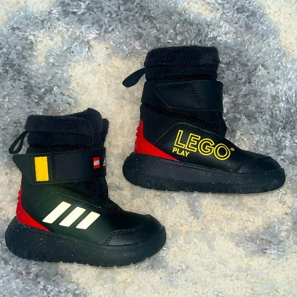 adidas X LEGO WINTERPLAY BOOTS Black/Yellow/Red Combo 🖤💛❤️