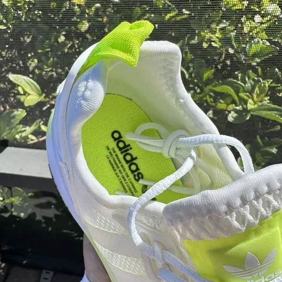Adidas ZX 2K Boost White Solar Yellow Men's Athletic Shoes FW0480 Size 6