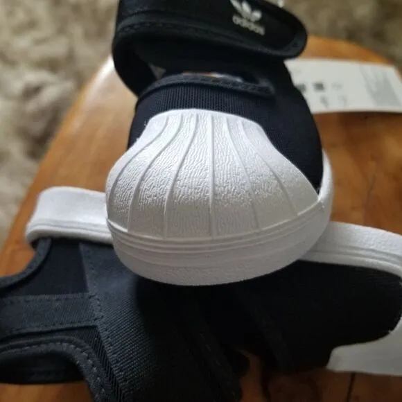 ADIDAS Originals Superstar 360 Toddler Girls Closed Toe Sandals in Black &amp; White