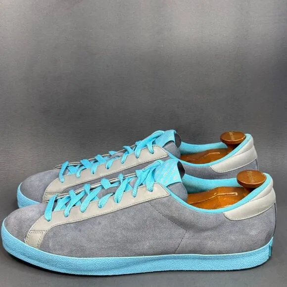 Adidas X Laver Vin Okini 'Metallic Grey Dusk Aqua' sneaker shoes men’s 12.5