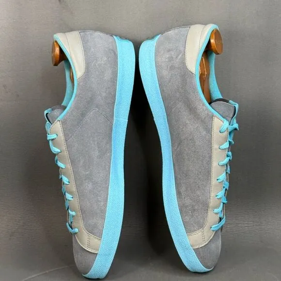 Adidas X Laver Vin Okini 'Metallic Grey Dusk Aqua' sneaker shoes men’s 12.5