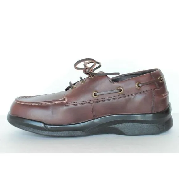 Aetrex Ambulator B2800 Mens Brown Boat Shoes 8 6E