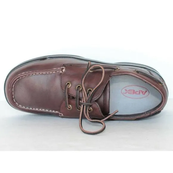 Aetrex Ambulator B2800 Mens Brown Boat Shoes 8 6E