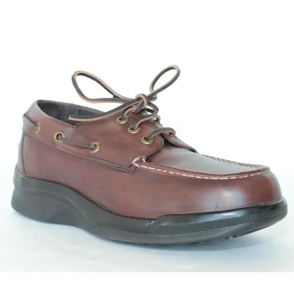 Aetrex Ambulator B2800 Mens Brown Boat Shoes 8 6E