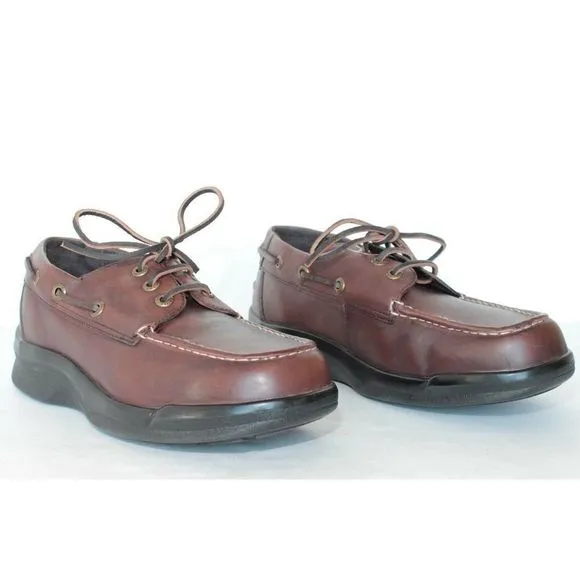 Aetrex Ambulator B2800 Mens Brown Boat Shoes 8 6E