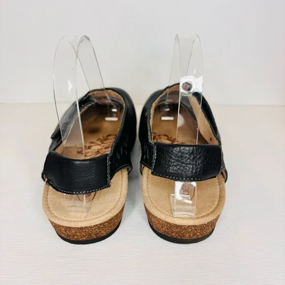 Aetrex Clogs Women's Size 7 Cheryl Leather Sling Back Mary Jane Slip-On Shoe EUC