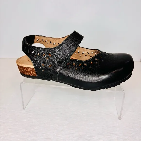 Aetrex Clogs Women's Size 7 Cheryl Leather Sling Back Mary Jane Slip-On Shoe EUC