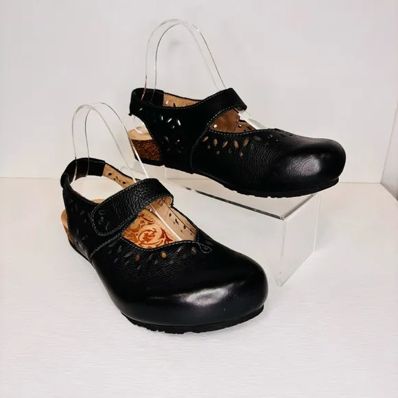 Aetrex Clogs Women's Size 7 Cheryl Leather Sling Back Mary Jane Slip-On Shoe EUC