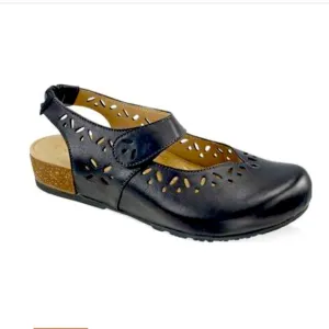 Aetrex Clogs Women's Size 7 Cheryl Leather Sling Back Mary Jane Slip-On Shoe EUC