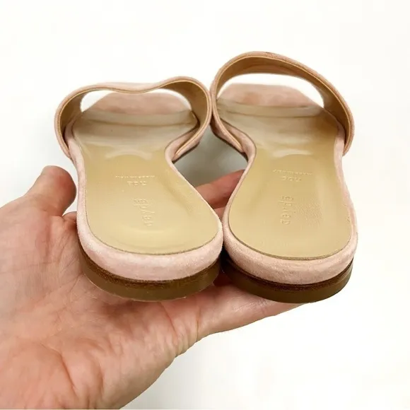 Aeyde Anna Sandals in Blush Suede