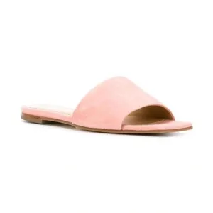 Aeyde Anna Sandals in Blush Suede