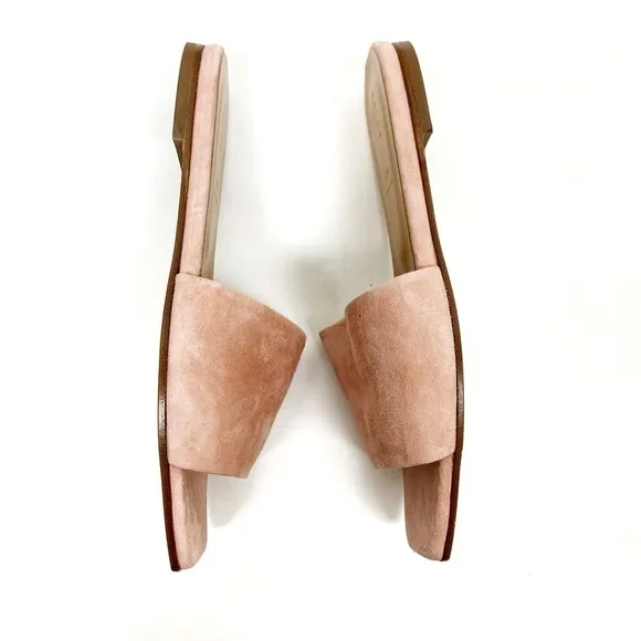 Aeyde Anna Sandals in Blush Suede