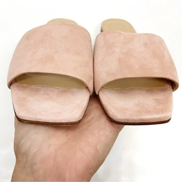 Aeyde Anna Sandals in Blush Suede