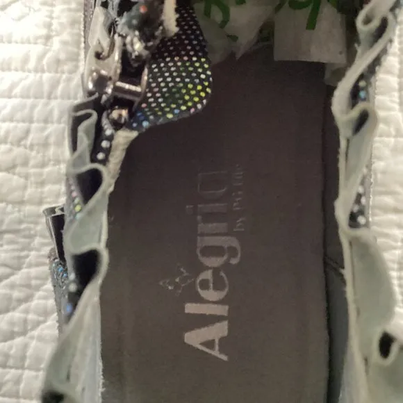 Alegria Ankle Boots Women's Size 39 US9 Hannah Multi Dot Floral HAN-509 Leather