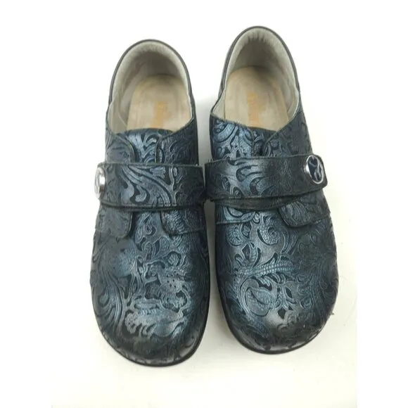 Alegria Joleen Swish Tooled Leather Comfort Shoes Sz 40 / 9.5 JOL-262 $140